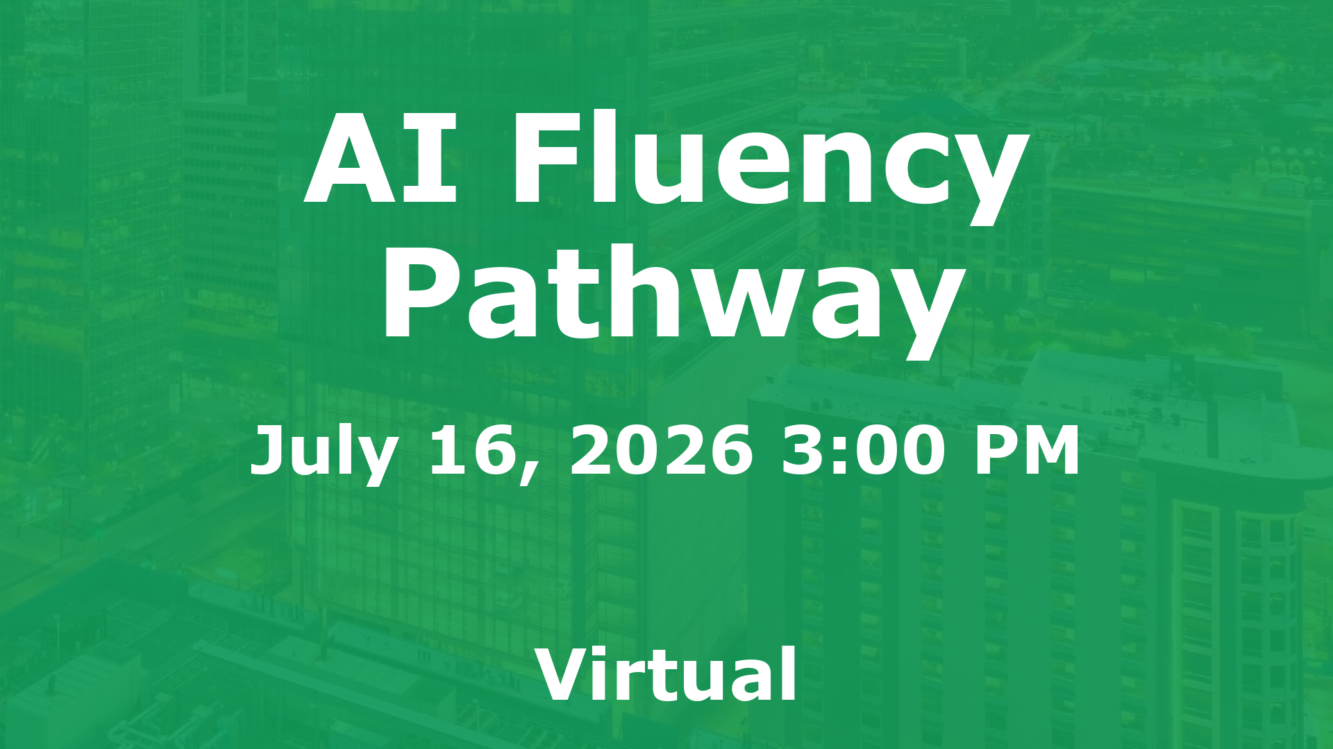 AI Fluency Pathway event image